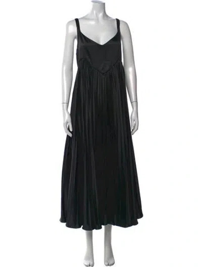 Pre-owned Chanel 2024 Midi Length Dress In Black