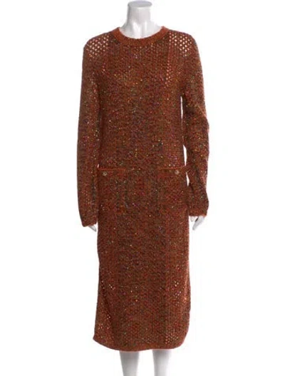 Pre-owned Chanel 2024 Midi Length Dress W/ Tags