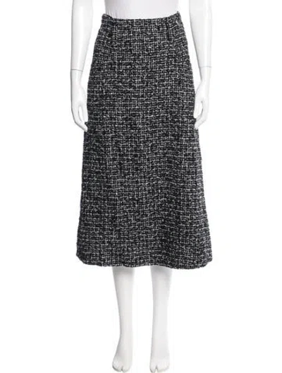 Pre-owned Chanel 2024 Midi Length Skirt In Black