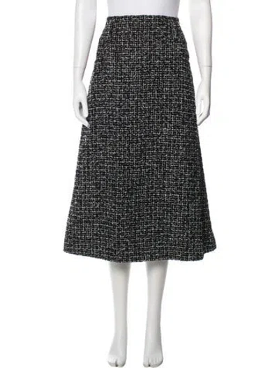 Pre-owned Chanel 2024 Midi Length Skirt In Black/blue