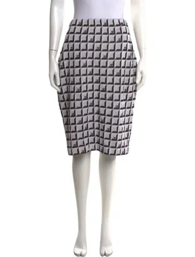 Pre-owned Chanel 2024 Midi Length Skirt In Black/neutrals