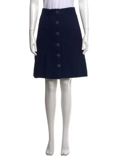 Pre-owned Chanel 2024 Midi Length Skirt In Blue