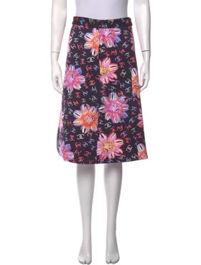 Pre-owned Chanel 2024 Midi Length Skirt In Multicolor