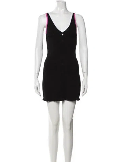 Pre-owned Chanel 2024 Mini Dress In Black