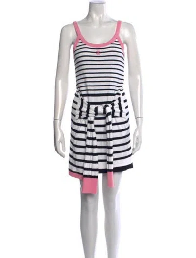 Pre-owned Chanel 2024 Mini Dress In Black/white