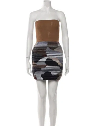 Pre-owned Chanel 2024 Mini Dress In Brown