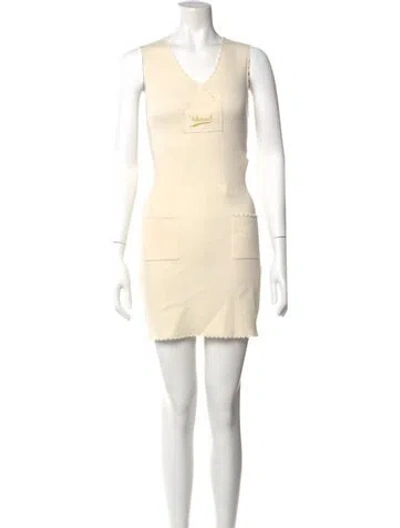 Pre-owned Chanel 2024 Mini Dress In Neutral