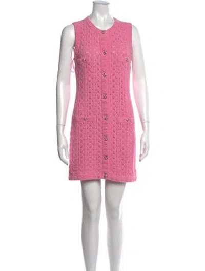 Pre-owned Chanel 2024 Mini Dress In Pink