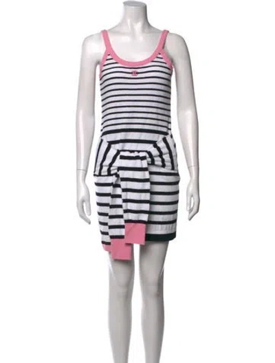 Pre-owned Chanel 2024 Mini Dress In White