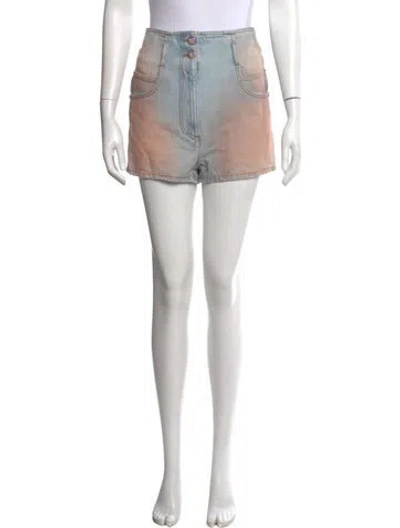 Pre-owned Chanel 2024 Mini Shorts W/ Tags In Blue/pink