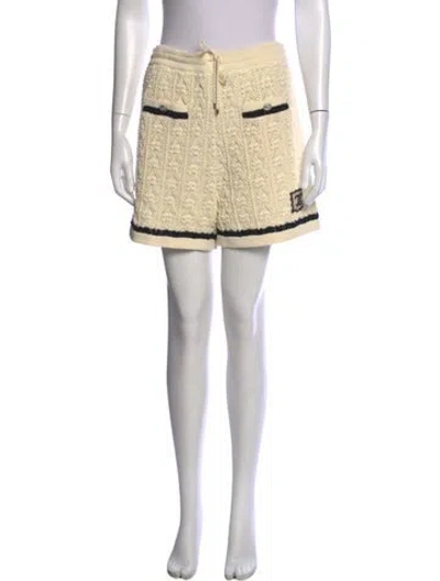 Pre-owned Chanel 2024 Mini Shorts W/ Tags In Neutrals