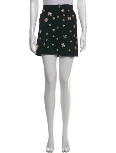 Pre-owned Chanel 2024 Mini Skirt In Black