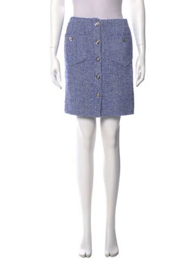 Pre-owned Chanel 2024 Mini Skirt In Blue