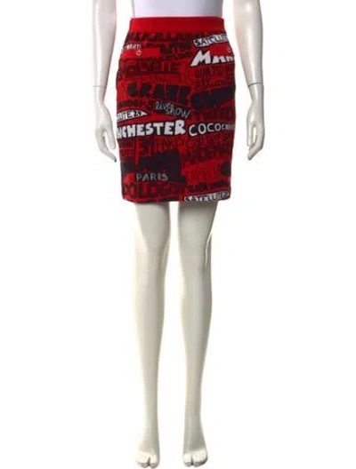 Pre-owned Chanel 2024 Mini Skirt In Red