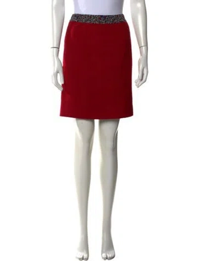 Pre-owned Chanel 2024 Mini Skirt In Red