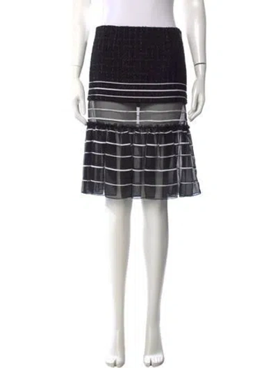 Pre-owned Chanel 2024 Mini Skirt W/ Tags In Black