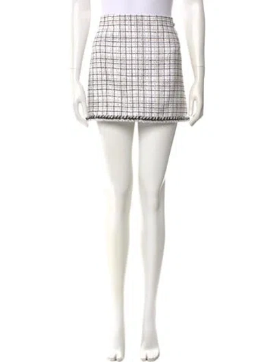 Pre-owned Chanel 2024 Mini Skirt In White