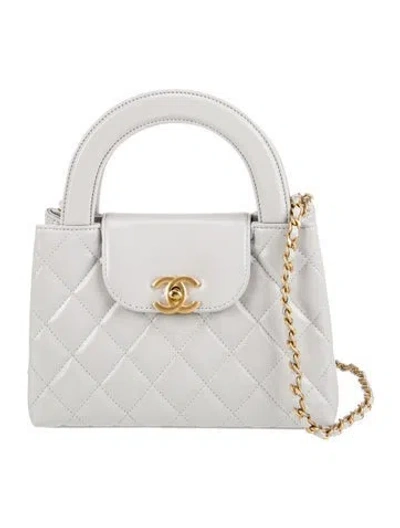 Pre-owned Chanel 2024 Nano Kelly Shopper In White
