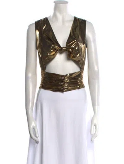 Pre-owned Chanel 2024 Paris-los Angeles Crop Top