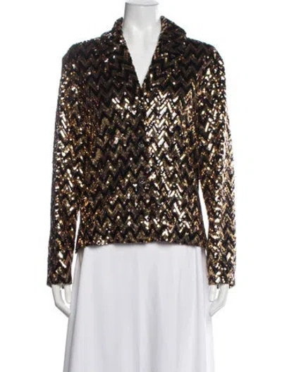 Pre-owned Chanel 2024 Paris-los Angeles Evening Jacket W/ Tags In Gold