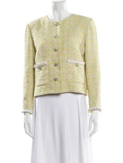 Pre-owned Chanel 2024 Paris-los Angeles Jacket In Yellow