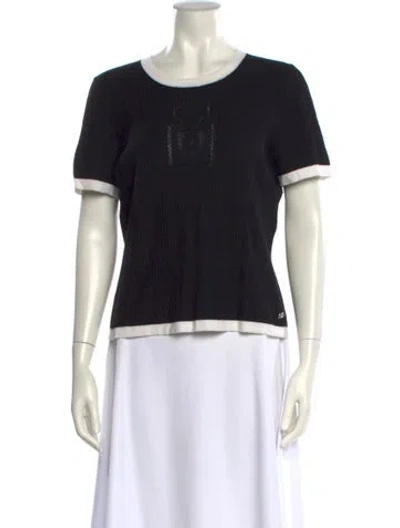 Pre-owned Chanel 2024 Paris-los Angeles Sweater In Black