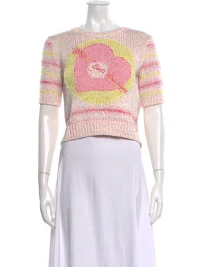 Pre-owned Chanel 2024 Paris-los Angeles Sweater In Pink