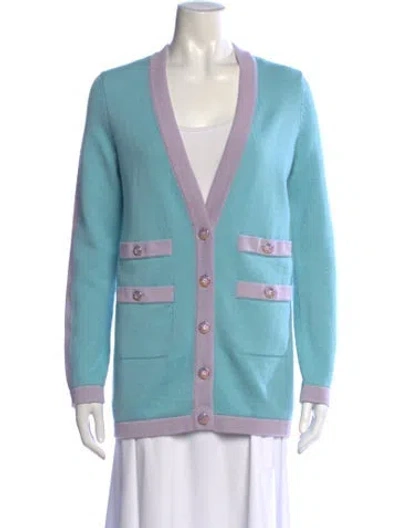 Pre-owned Chanel 2024 Paris-los Angeles Sweater W/ Tags In Blue/purple