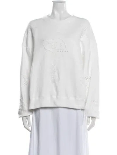 Pre-owned Chanel 2024 Paris-los Angeles Sweater In White