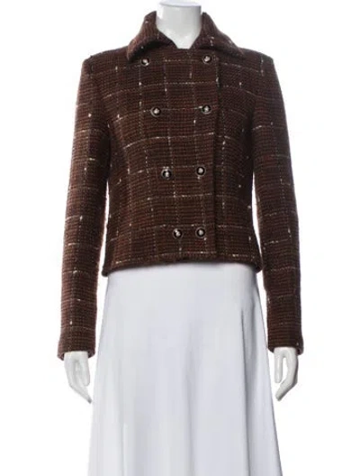 Pre-owned Chanel 2024 Paris-manchester Blazer In Brown