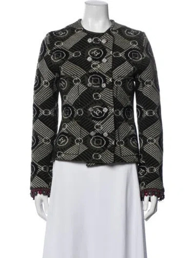 Pre-owned Chanel 2024 Paris-manchester Jacket In Green