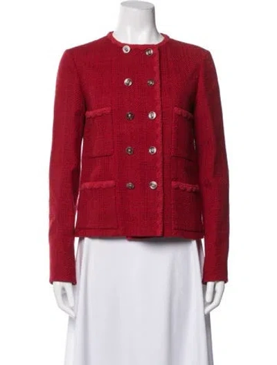 Pre-owned Chanel 2024 Paris-manchester Jacket W/ Tags In Red
