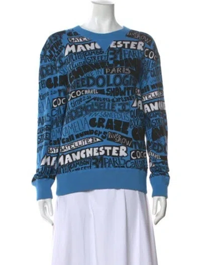Pre-owned Chanel 2024 Paris-manchester Sweater In Blue