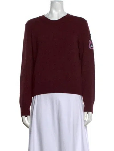 Pre-owned Chanel 2024 Paris-manchester Sweater In Burgundy