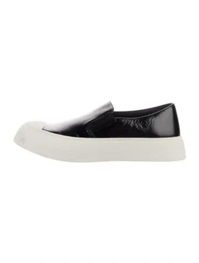 Pre-owned Chanel 2024 Patent Leather Loafers In Black