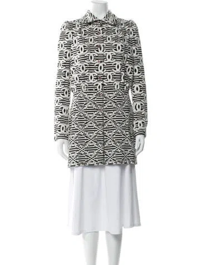 Pre-owned Chanel 2024 Printed Blazer In Multi