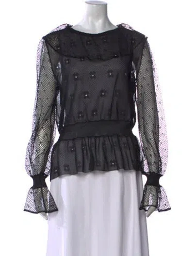 Pre-owned Chanel 2024 Silk Blouse In Black