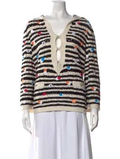 Pre-owned Chanel 2024 Silk Sweater In Neutrals