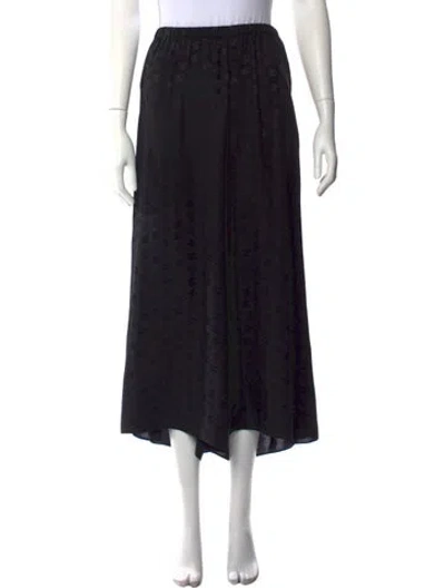 Pre-owned Chanel 2024 Silk Sweatpants In Black