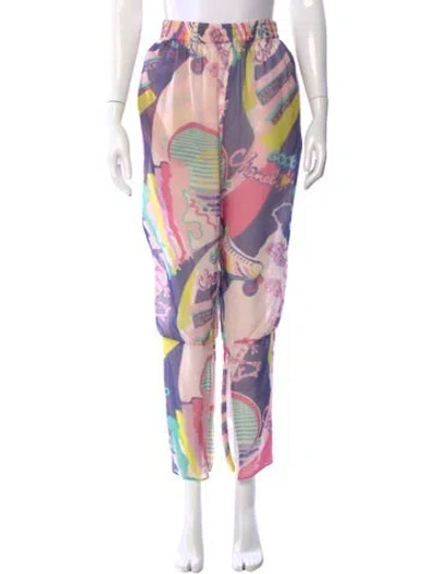 Pre-owned Chanel 2024 Skinny Leg Pants In Pink