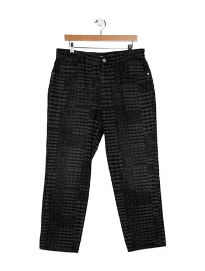 Pre-owned Chanel 2024 Straight Leg Jeans In Black