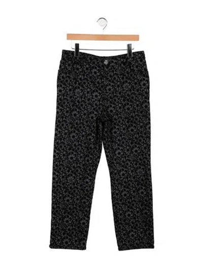 Pre-owned Chanel 2024 Straight Leg Jeans In Black
