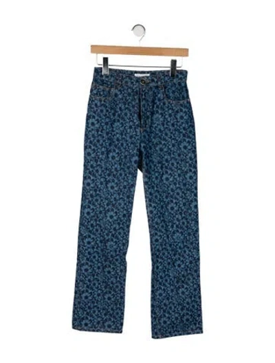 Pre-owned Chanel 2024 Straight Leg Jeans In Blue