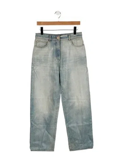 Pre-owned Chanel 2024 Straight Leg Jeans In Blue