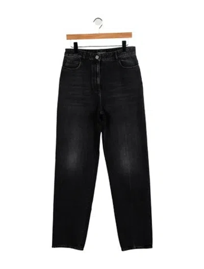 Pre-owned Chanel 2024 Straight Leg Jeans W/ Tags In Black