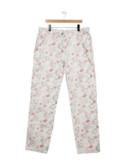 Pre-owned Chanel 2024 Straight Leg Jeans W/ Tags In White