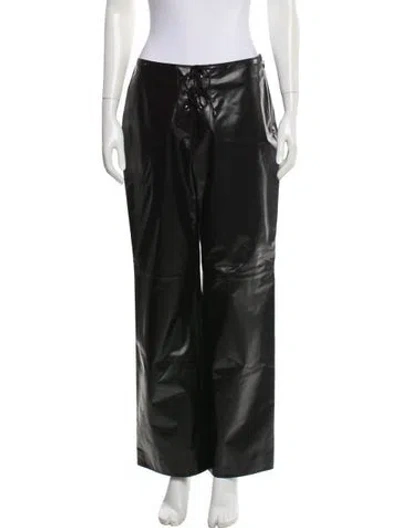 Pre-owned Chanel 2024 Straight Leg Pants In Black
