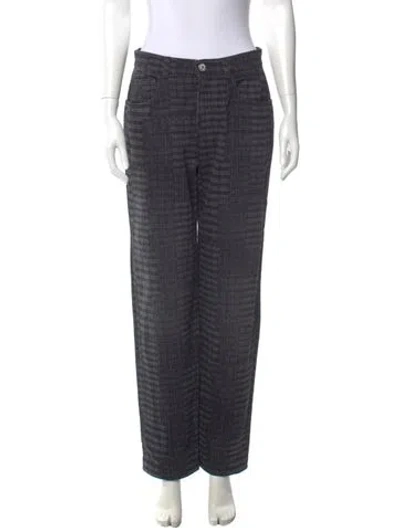 Pre-owned Chanel 2024 Straight Leg Pants In Black