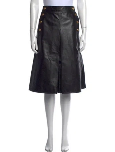 Pre-owned Chanel 2024 Straight Leg Pants In Black