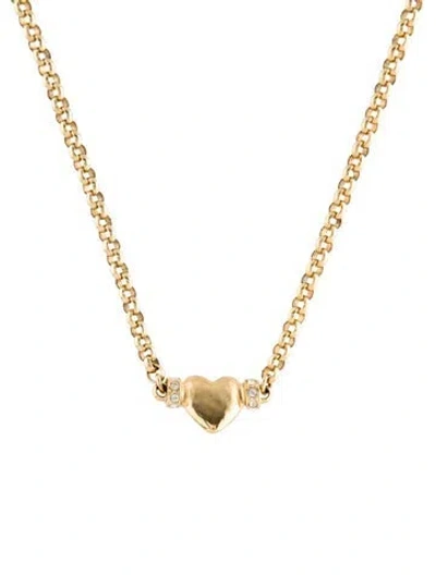 Pre-owned Chanel 2024 Strass Heart Choker Necklace, 18", 18" In Multi